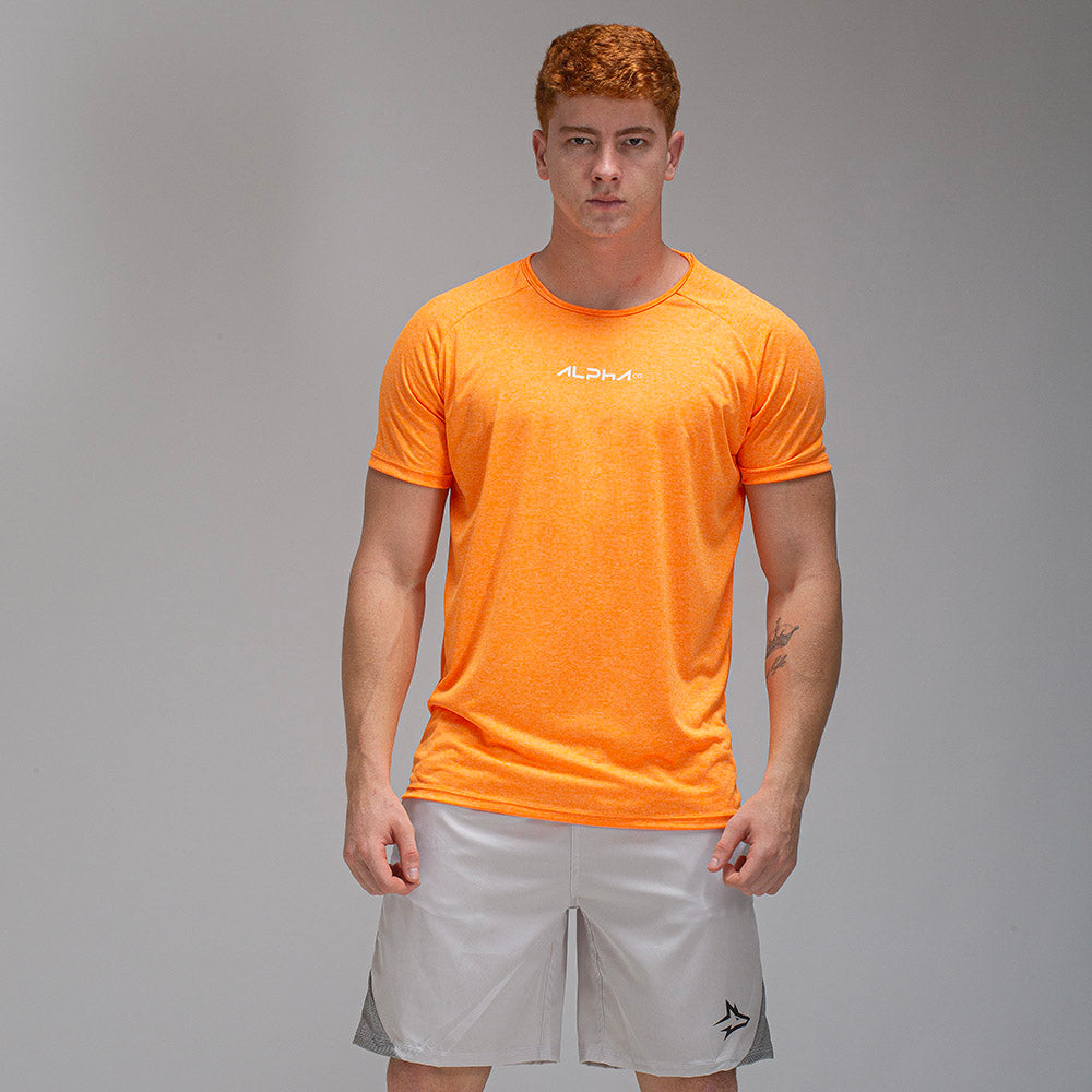 Camiseta Dry Fit New Fluid Laranja Flúor