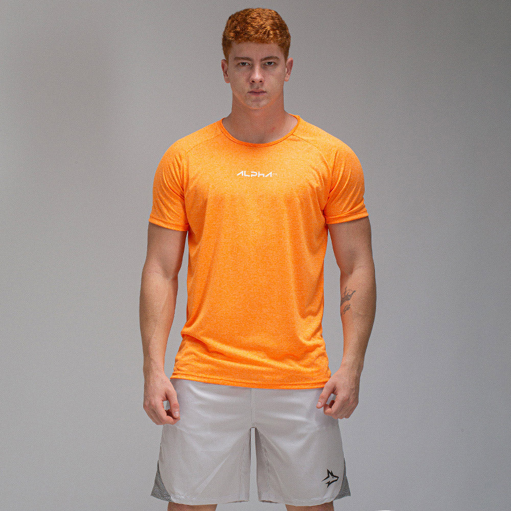 Camiseta Dry Fit New Fluid Laranja Flúor