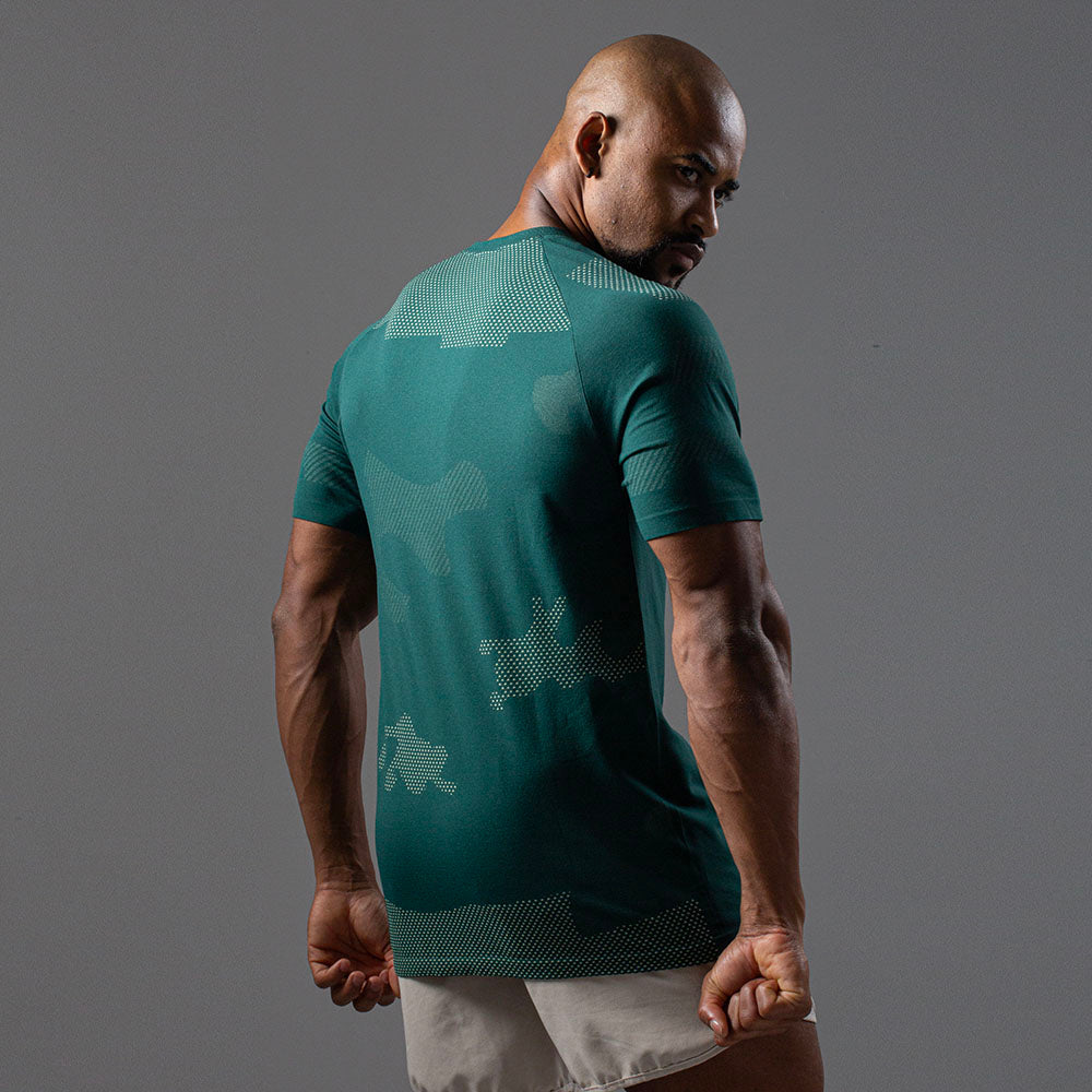 Camiseta Apex Dry Middle Lupus Verde - Sem Costura