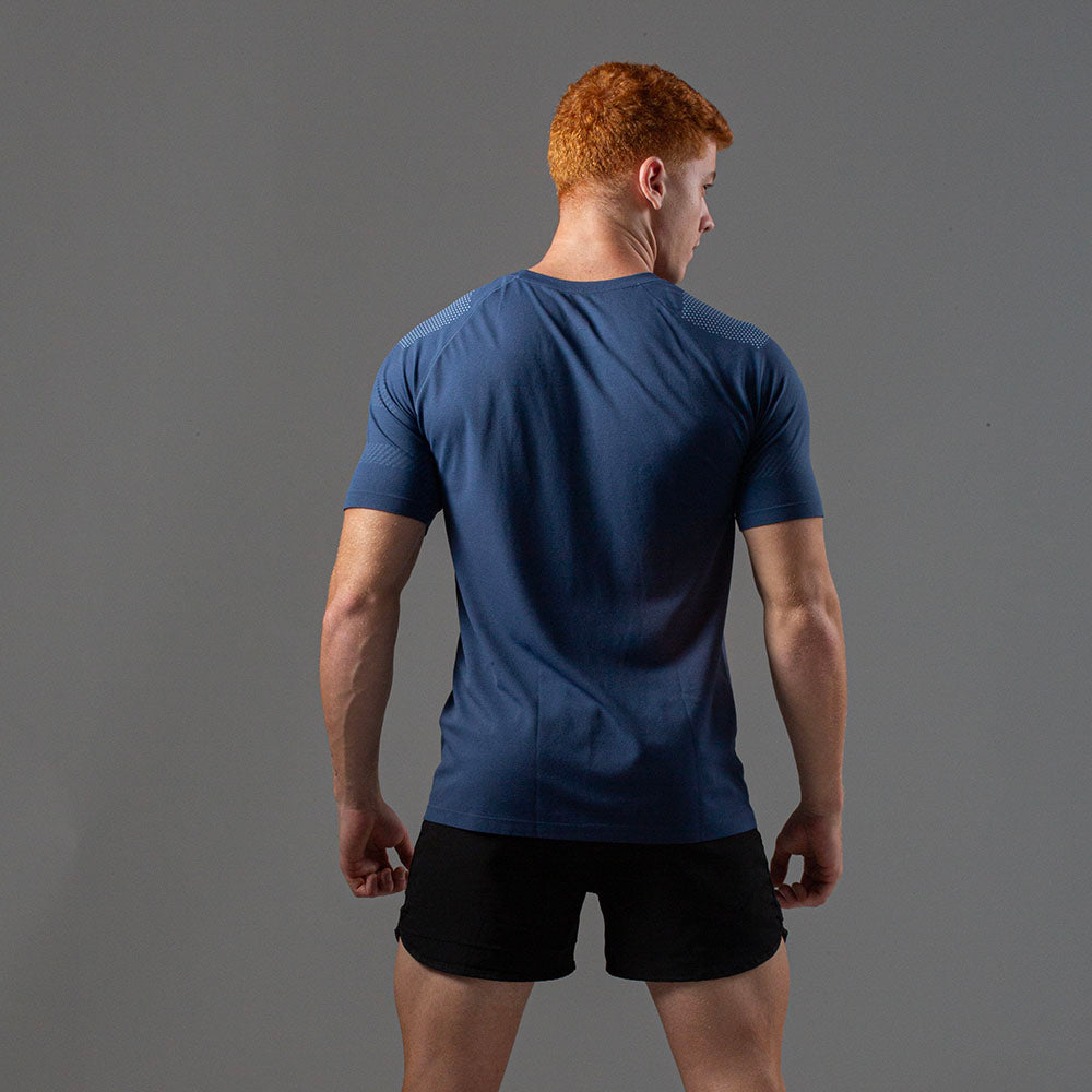 Camiseta Apex Dry Line Lupus Marinho - Sem Costura