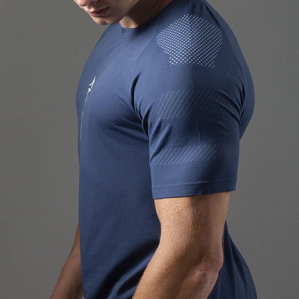 Camiseta Apex Dry Line Lupus Marinho - Sem Costura