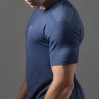 Camiseta Apex Dry Line Lupus Marinho - Sem Costura