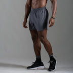 Short Corrida Masculino Dry Fit - Chumbo