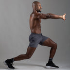 Short Corrida Masculino Dry Fit - Chumbo
