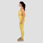 Conjunto Basic Feminino Top e Calça - New Horizon Amarelo Cítrico