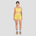 Conjunto Basic Feminino Top e Short - New Horizon Amarelo Cítrico