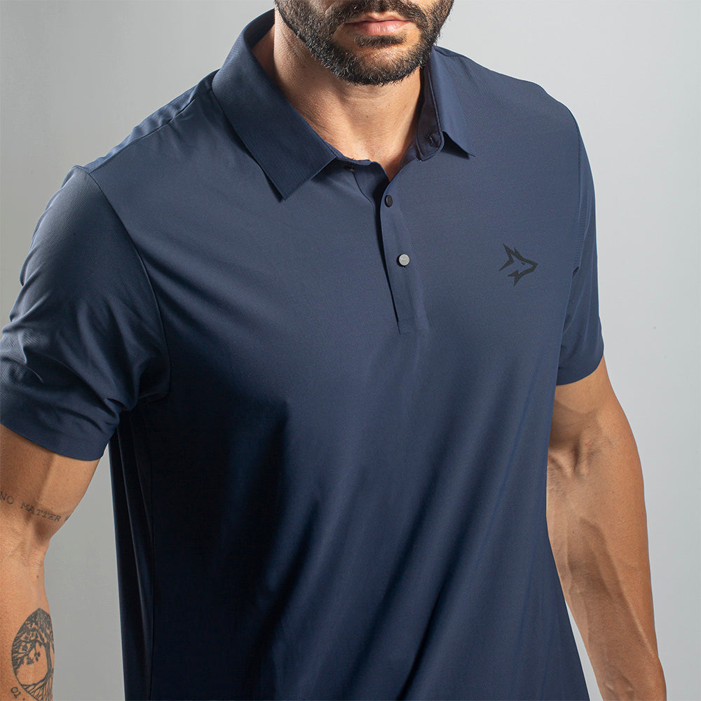 Camisa Polo Dry Fit Lupus Marinho