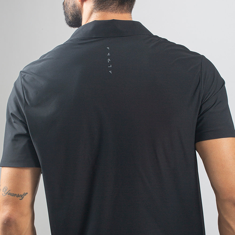 Camisa Polo Dry Fit Horizon Basic Preto