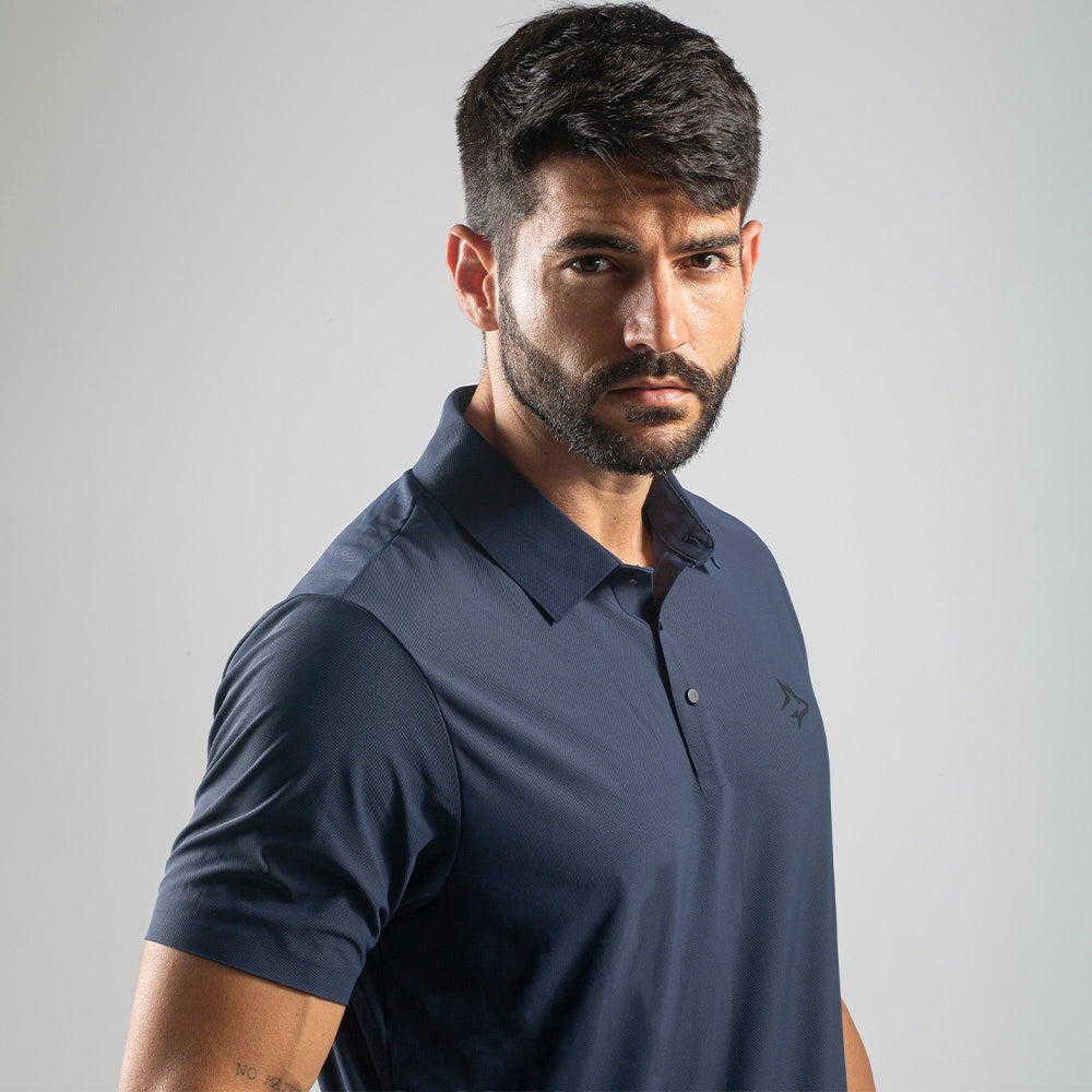 Camisa Polo Dry Fit Lupus Marinho