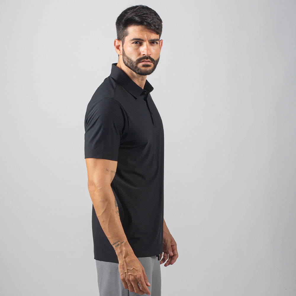 Camisa Polo Dry Fit Lupus Preto