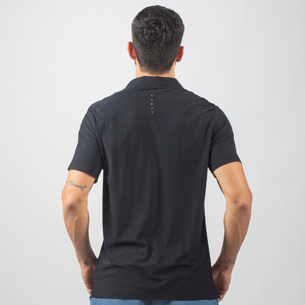 Camisa Polo Dry Fit Horizon Basic Preto