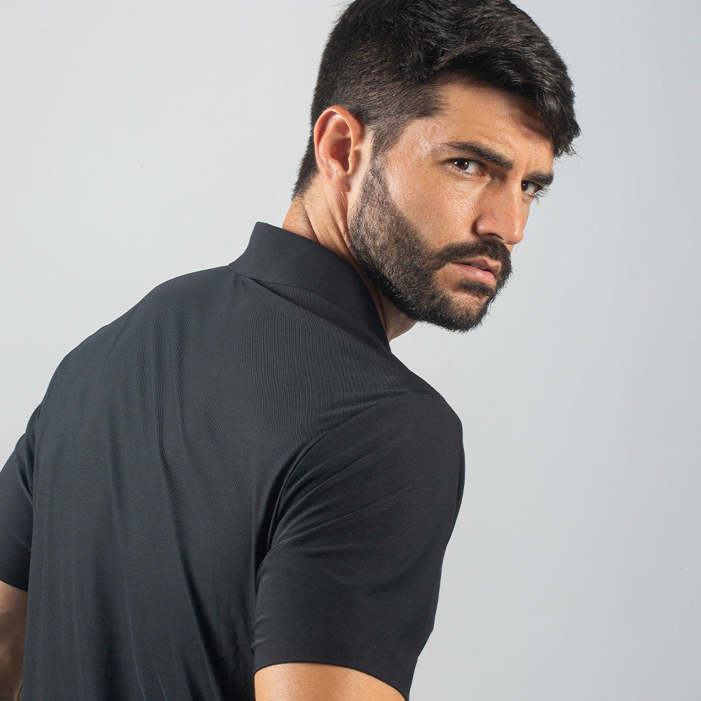 Camisa Polo Dry Fit Lupus Preto