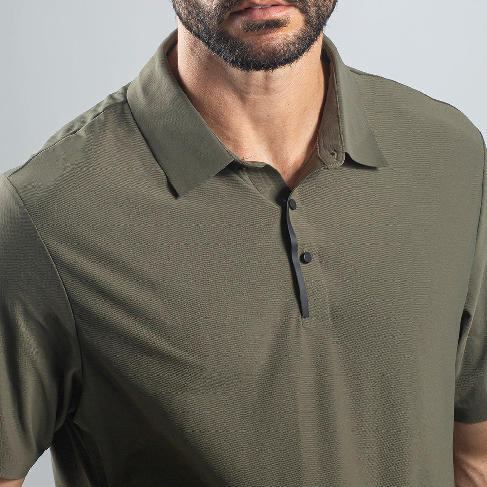 Camisa Polo Dry Fit Horizon Back Verde