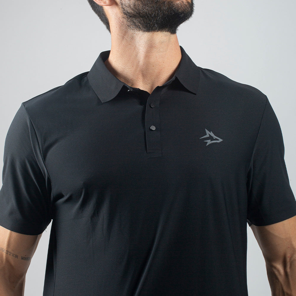 Camisa Polo Dry Fit Lupus Preto