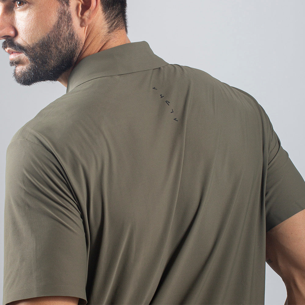 Camisa Polo Dry Fit Horizon Back Verde