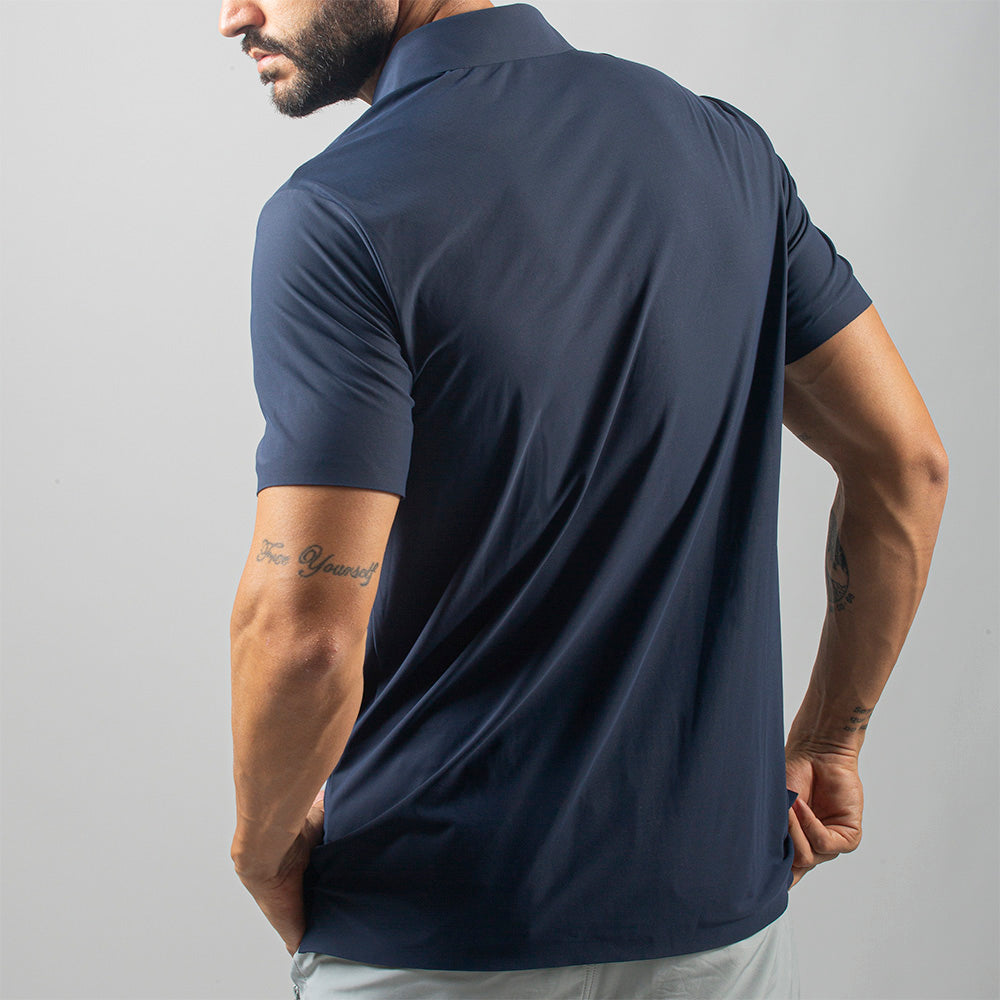 Camisa Polo Dry Fit Lupus Marinho