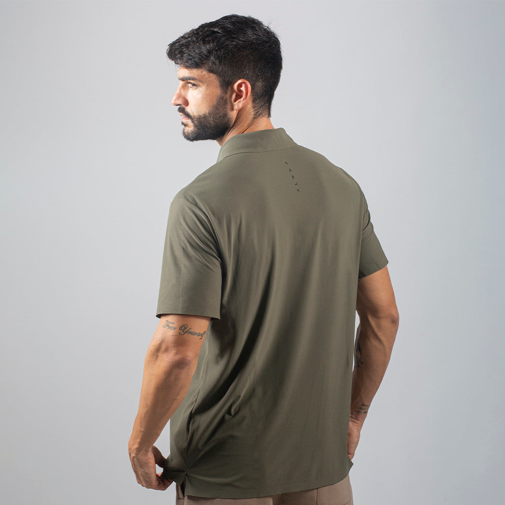 Camisa Polo Dry Fit Horizon Back Verde