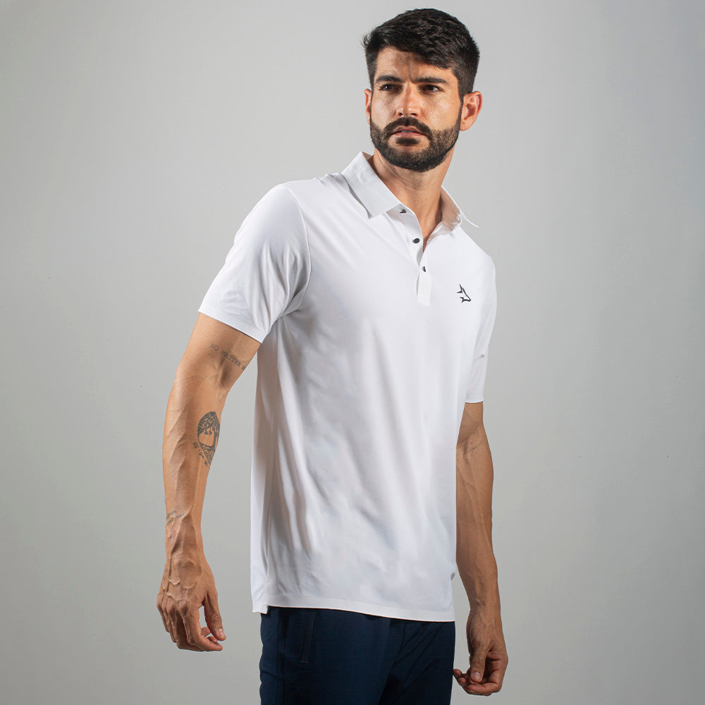 Camisa Polo Dry Fit Lupus Branco