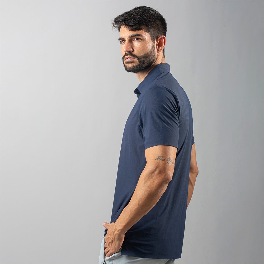 Camisa Polo Dry Fit Lupus Marinho