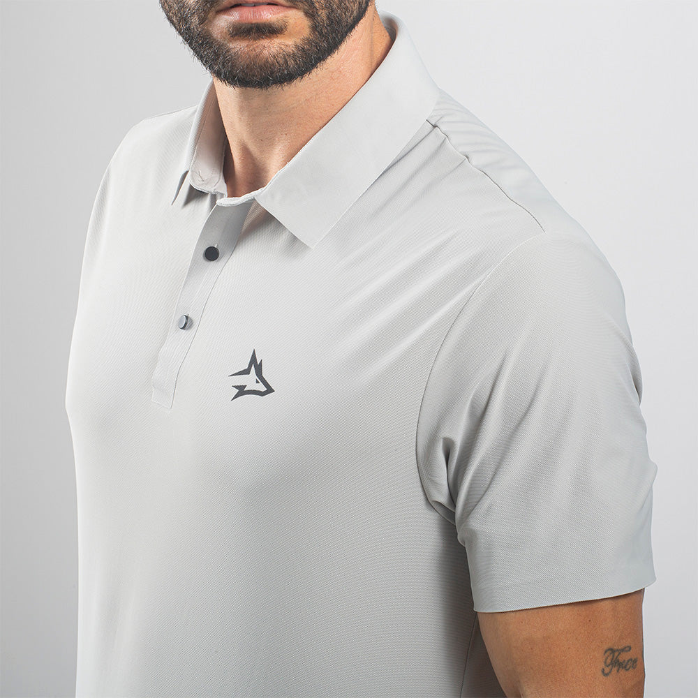 Camisa Polo Dry Fit Lupus Cinza