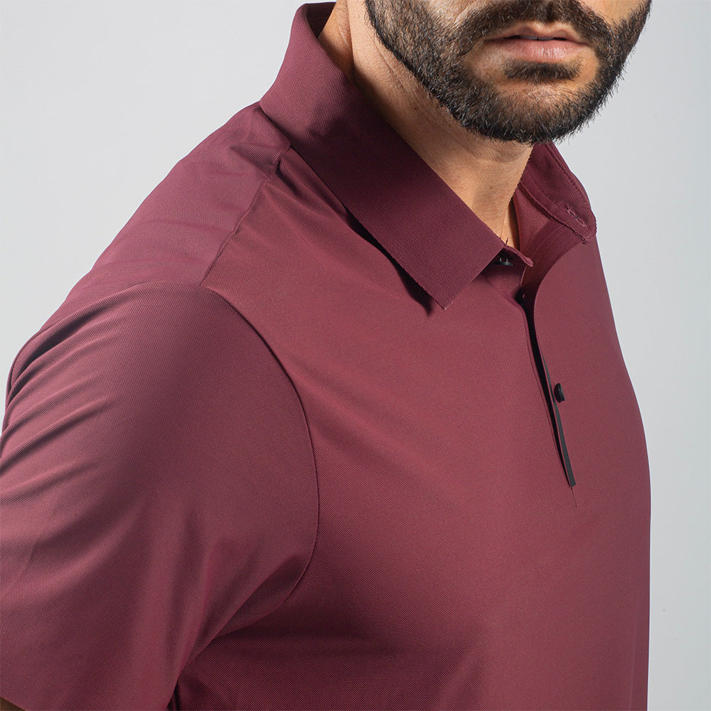 Camisa Polo Dry Fit Horizon Back Bordô