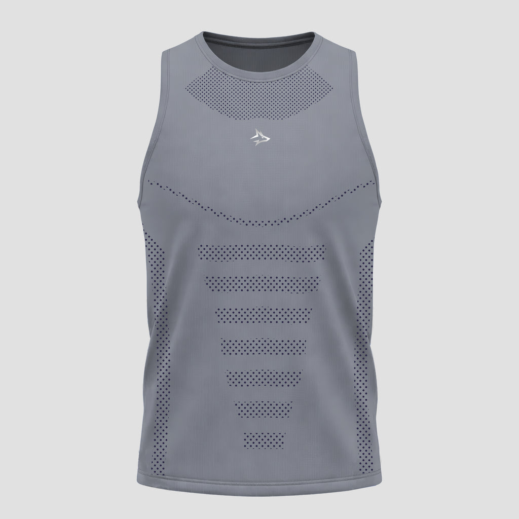 Regata Apex Dry Tank Cinza - Sem Costura