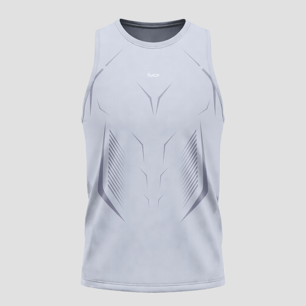 Regata Apex Dry Tank Cinza Gelo - Sem Costura