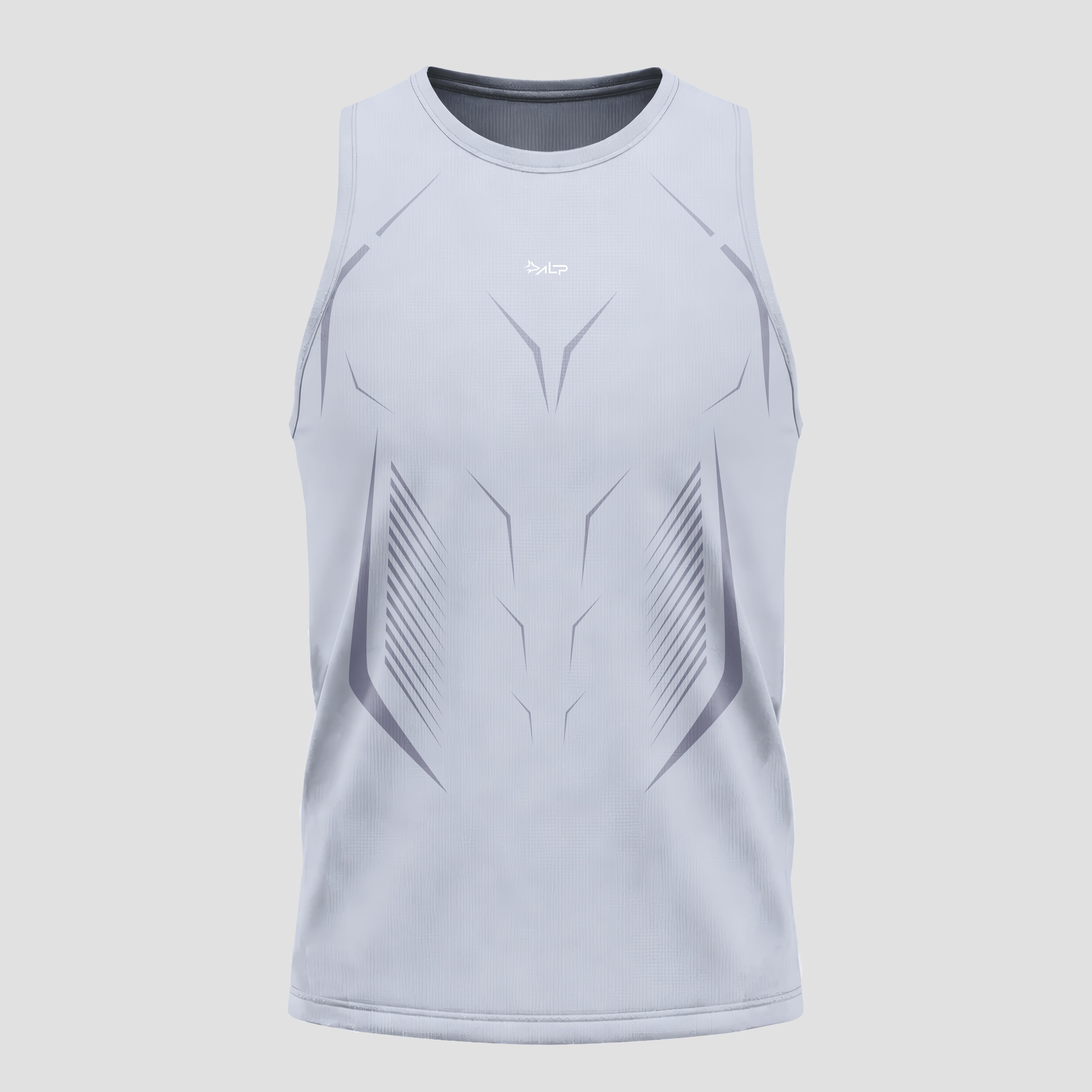 Regata Apex Dry Tank Cinza Gelo - Sem Costura