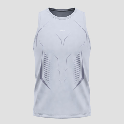 Regata Apex Dry Tank Cinza Gelo - Sem Costura