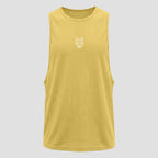 Regata Machão Dry Fit Lobo Geométrico Amarelo Tropical