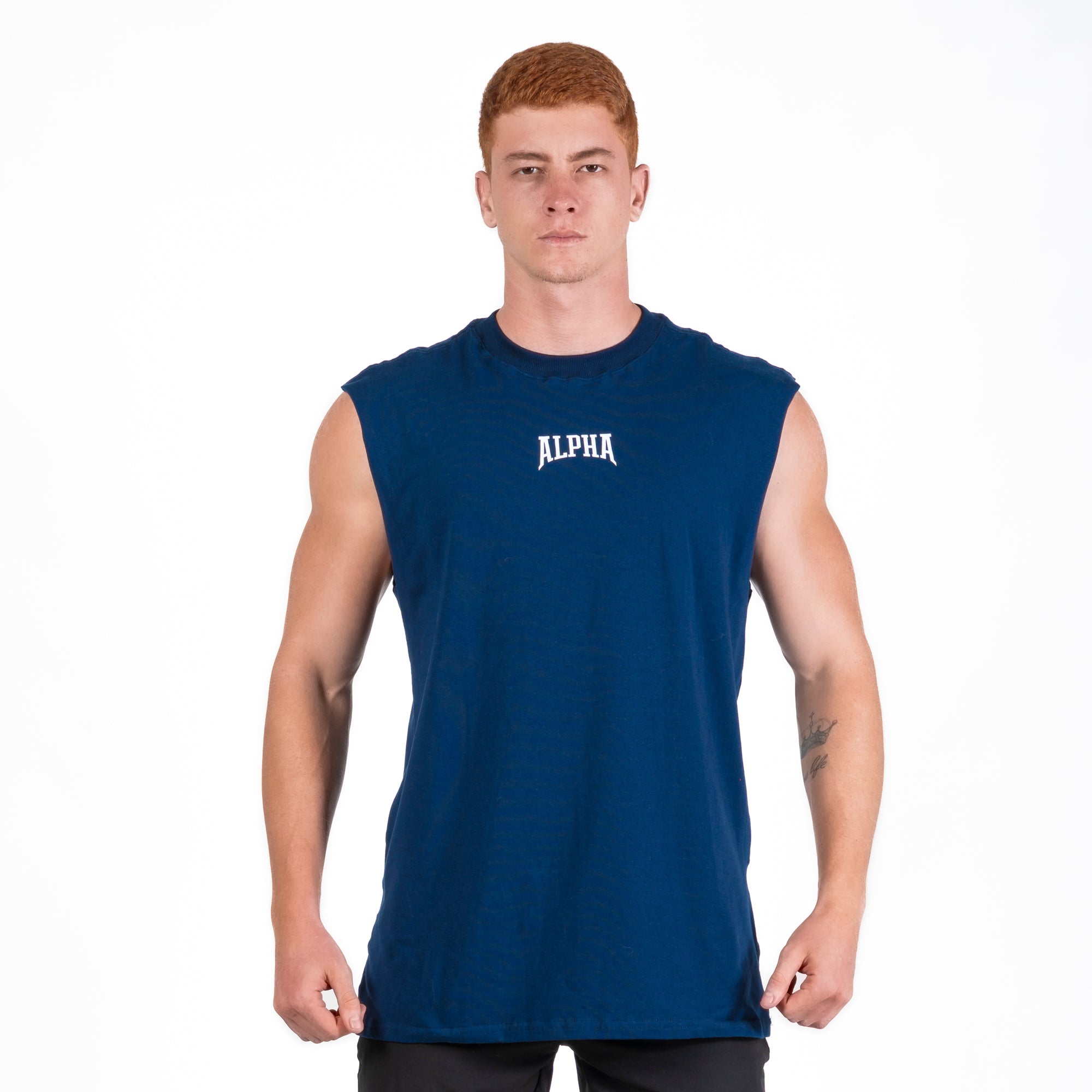 Regata Machão Oversized Legacy Azul Marinho