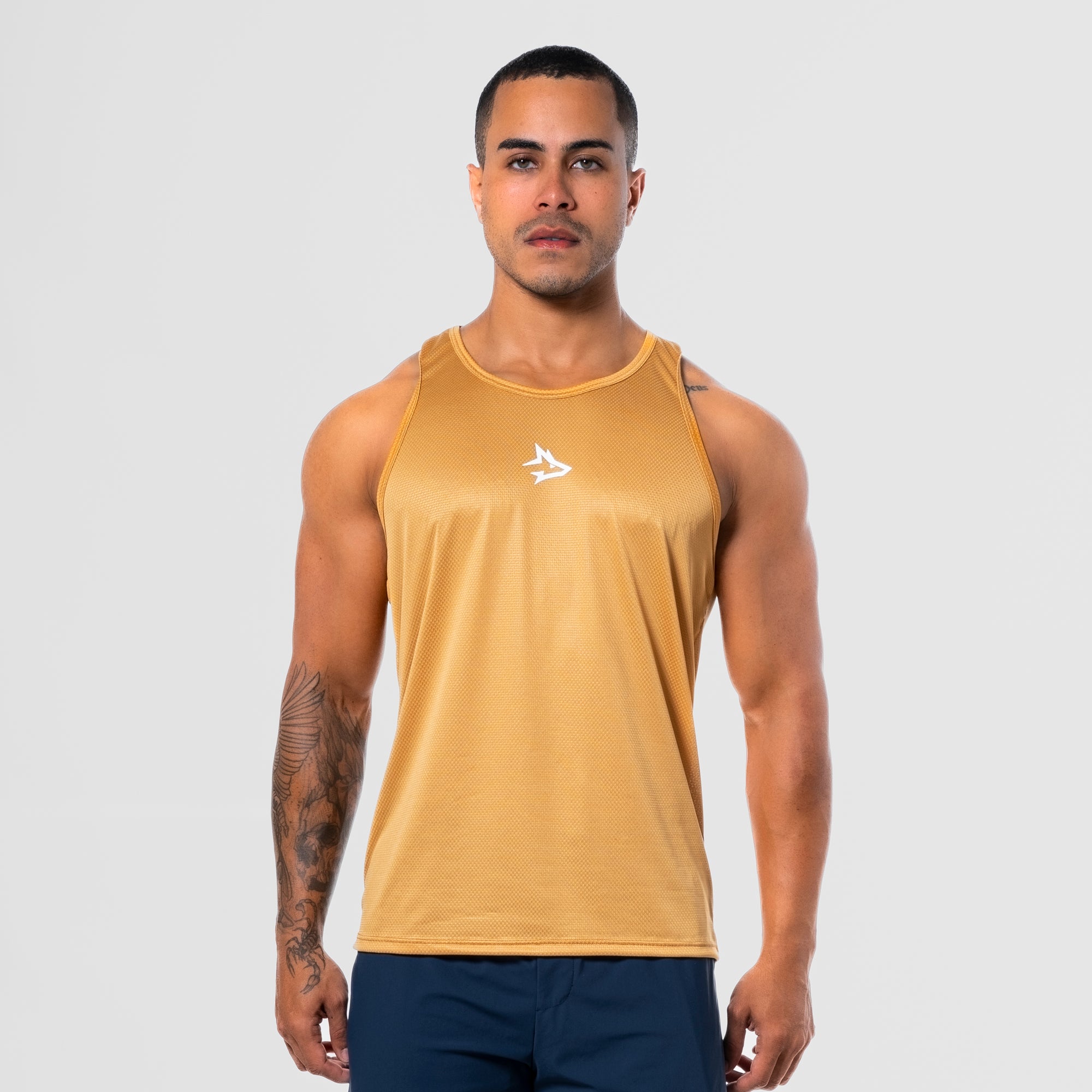 Regata Nadador Dry Fit Middle Lupus Amarelo Mostarda