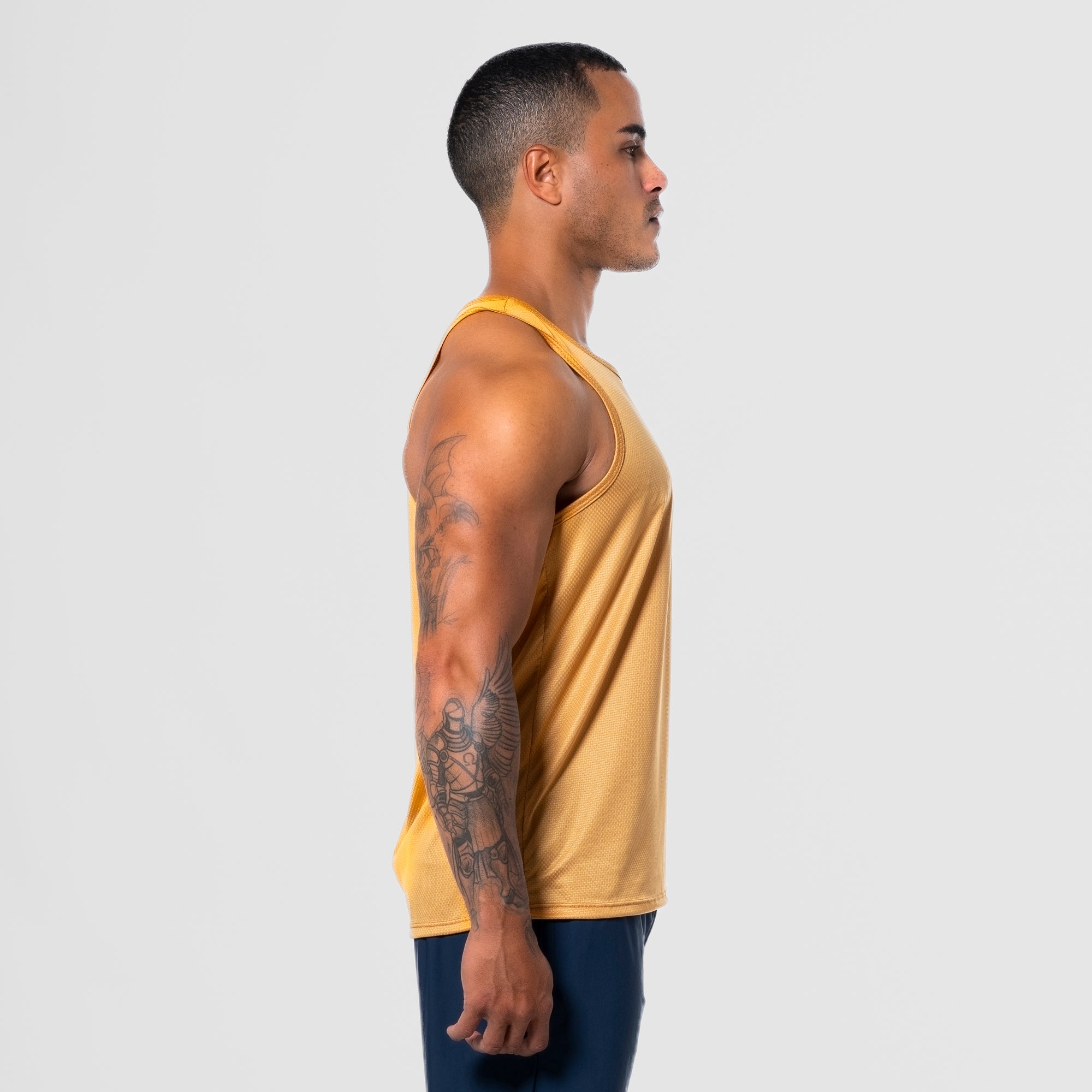 Regata Nadador Dry Fit Middle Lupus Amarelo Mostarda