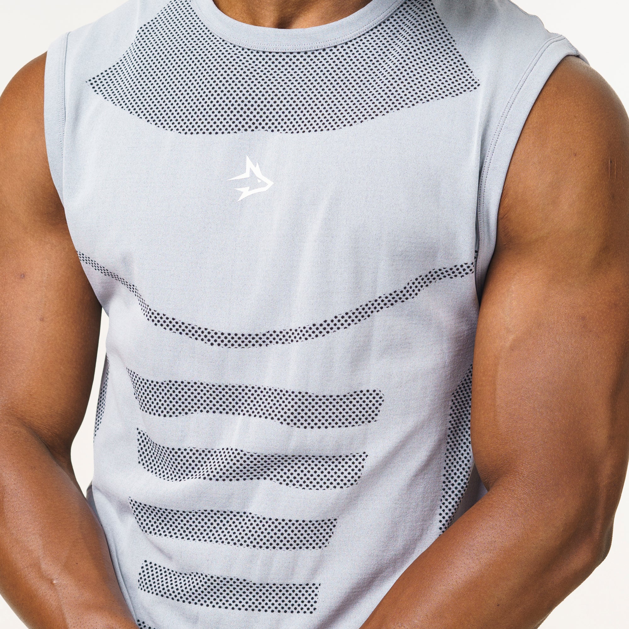 Regata Apex Dry Core Cinza Gelo - Sem Costura