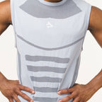 Regata Apex Dry Core Cinza Gelo - Sem Costura