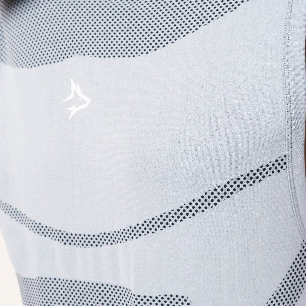 Regata Apex Dry Core Cinza Gelo - Sem Costura