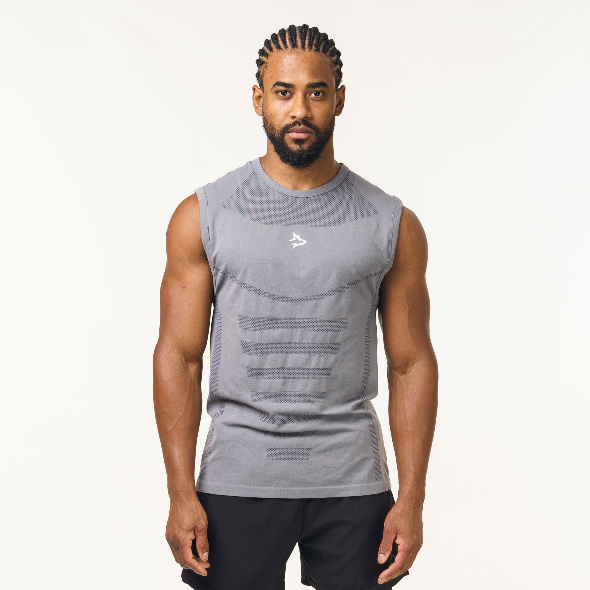 Regata Apex Dry Core Cinza - Sem Costura