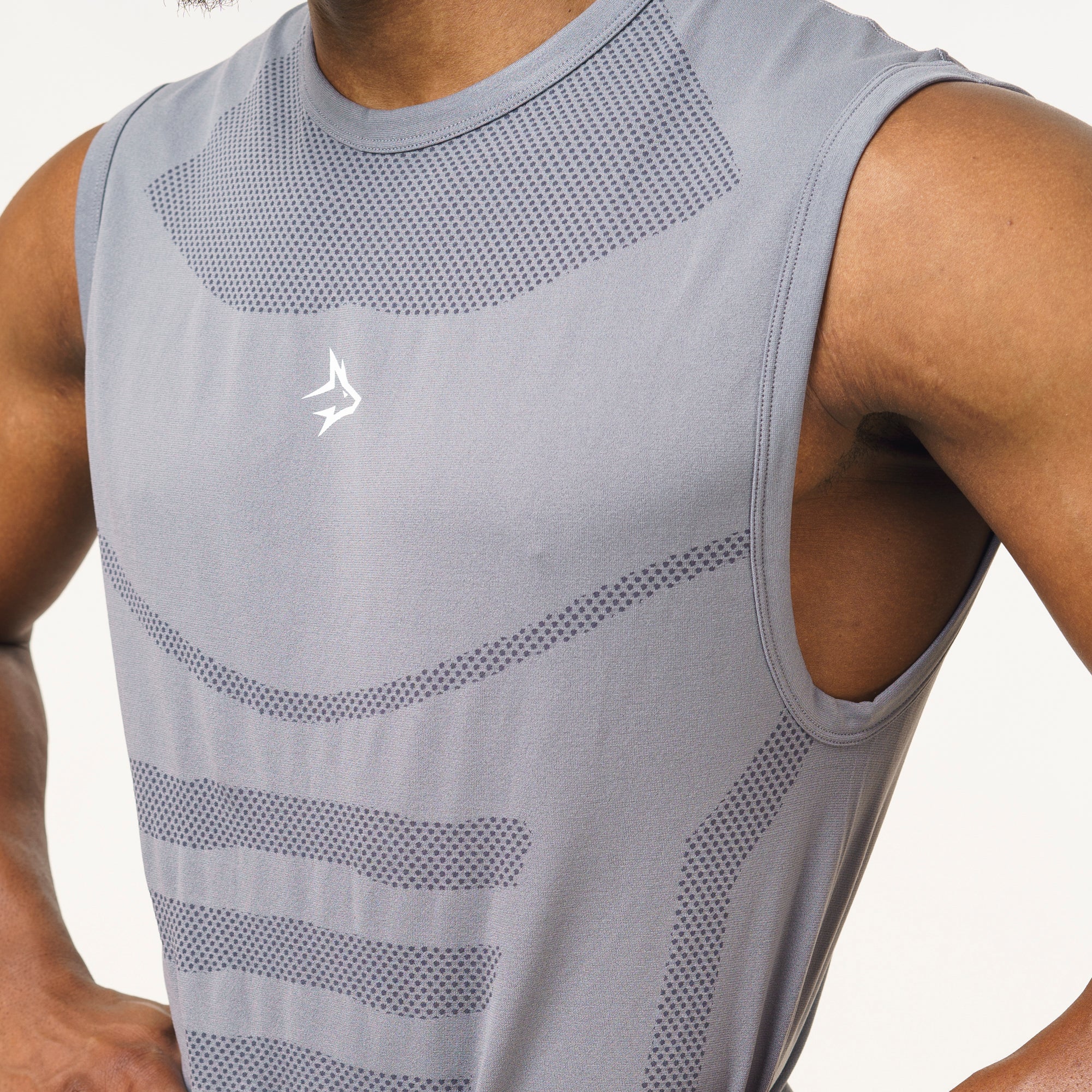 Regata Apex Dry Tank Cinza - Sem Costura