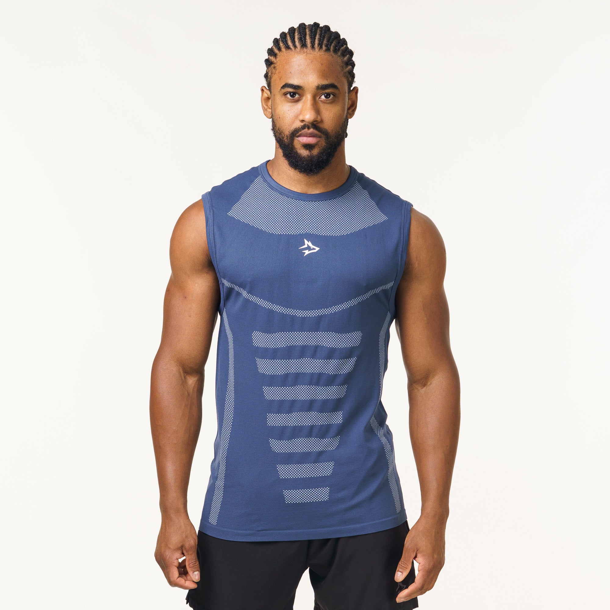 Regata Apex Dry Core Marinho - Sem Costura