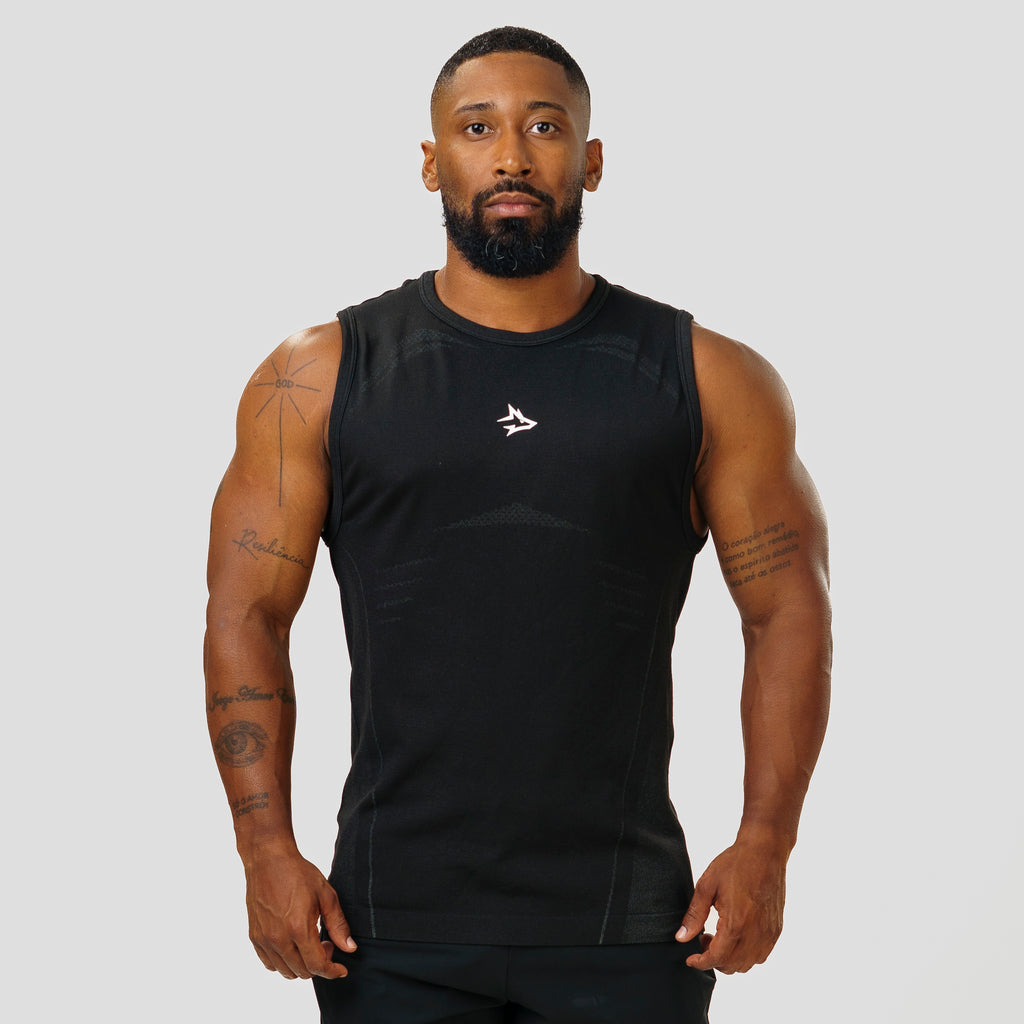 Regata Apex Dry Power Preto - Sem Costura