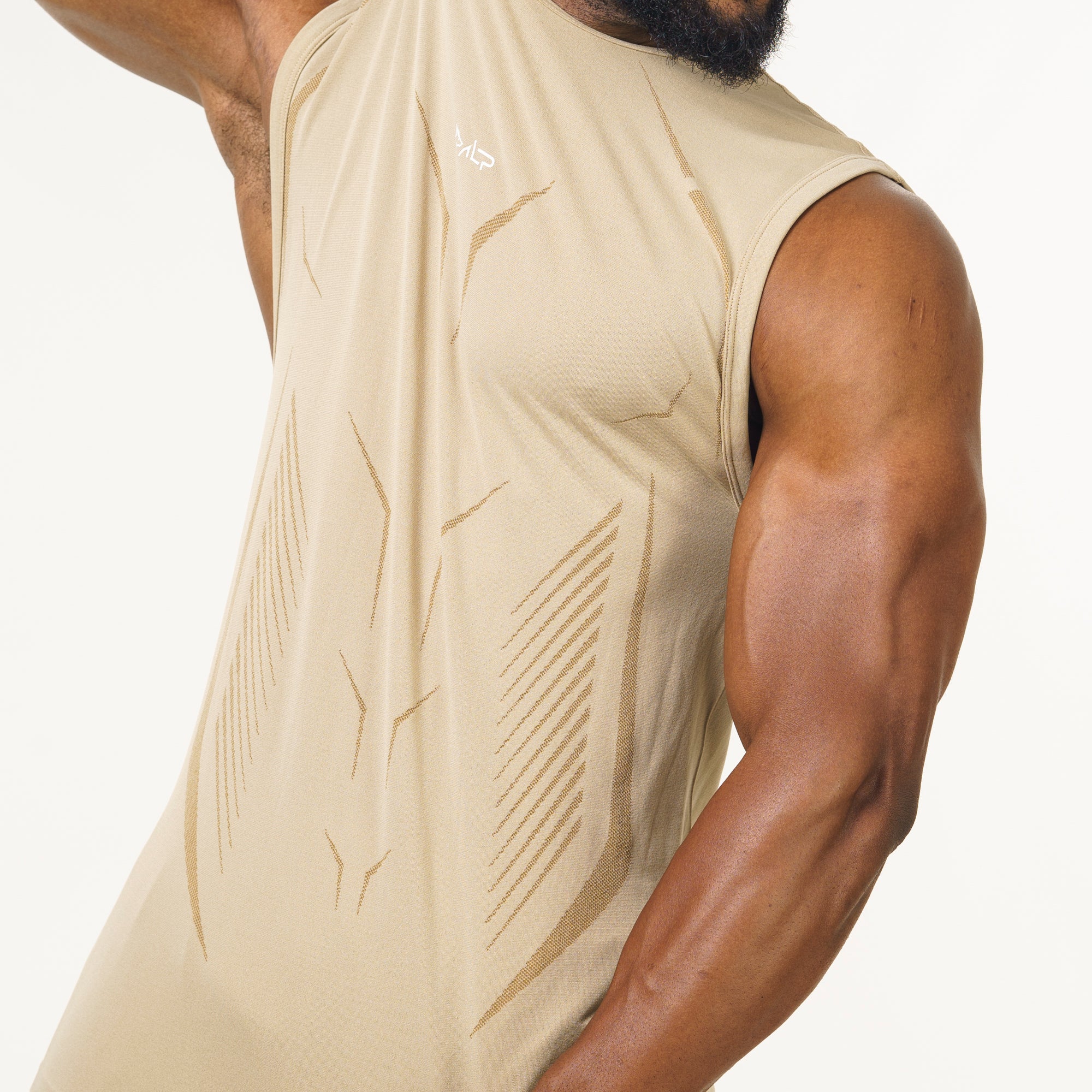 Regata Apex Dry Core Caqui - Sem Costura