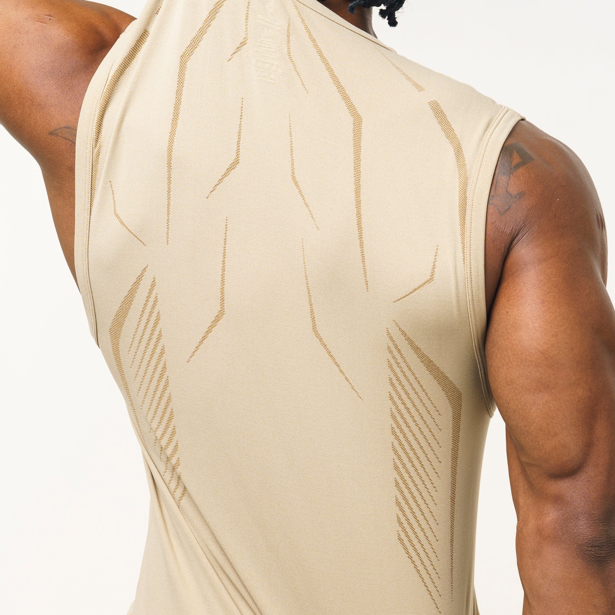 Regata Apex Dry Tank Caqui - Sem Costura