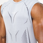 Regata Apex Dry Tank Cinza Gelo - Sem Costura
