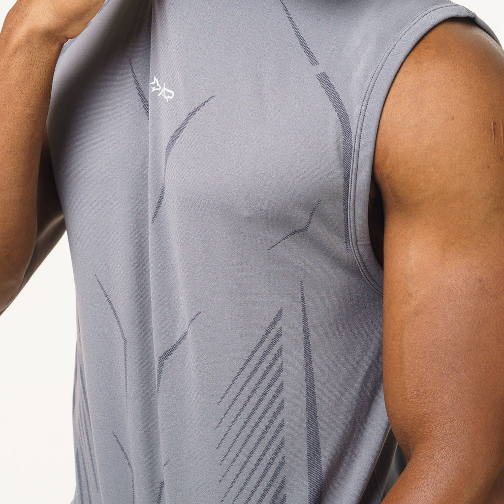 Regata Apex Dry Tank Cinza - Sem Costura