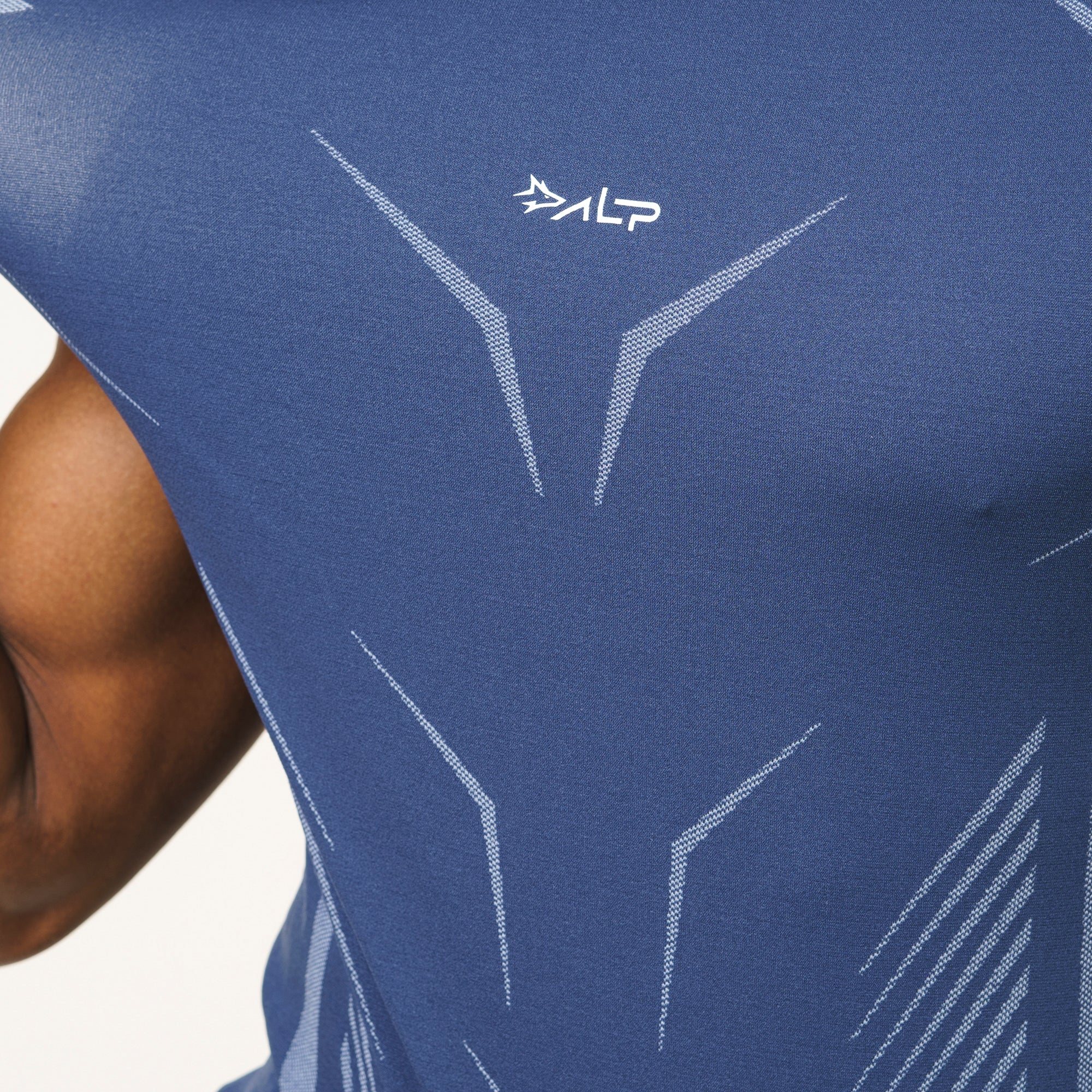 Regata Apex Dry Tank Marinho - Sem Costura