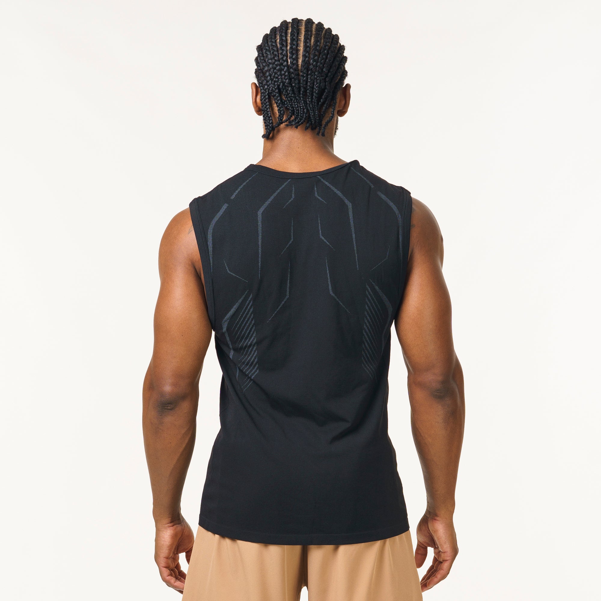 Regata Apex Dry Tank Preto - Sem Costura