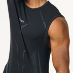 Regata Apex Dry Tank Preto - Sem Costura