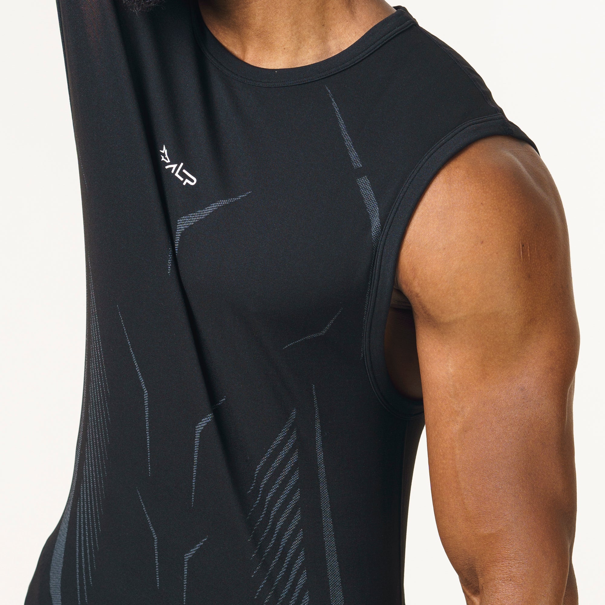 Regata Apex Dry Tank Preto - Sem Costura