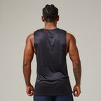 Regata Machão Dry Fit Lobo Geométrico Preto