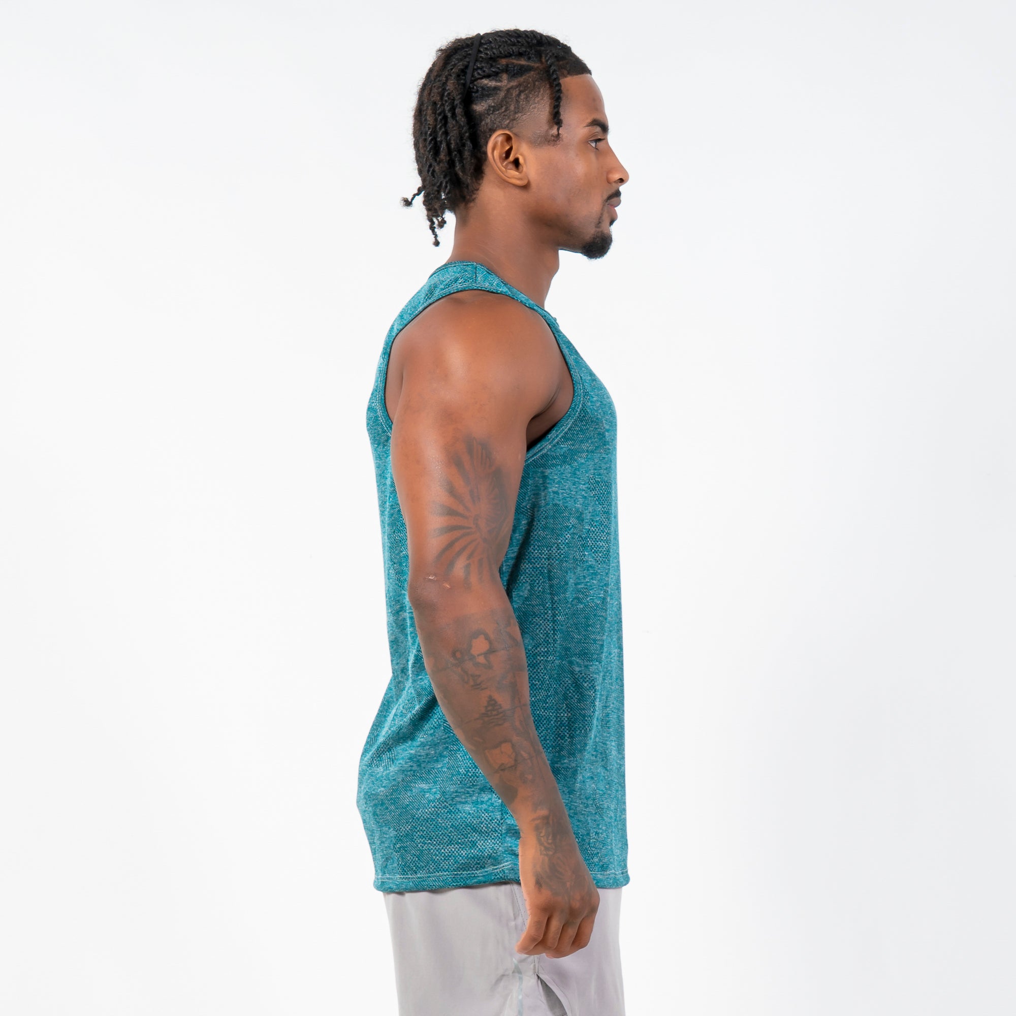 Regata Machão Dry Fit Camuflada Middle Lupus Verde Água